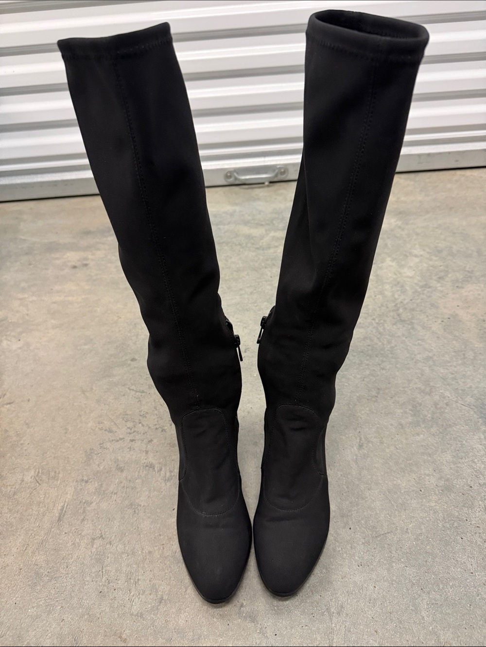 Donald J. Pliner Vintage Y2K Black Over-the-Knee Stretch Boots
